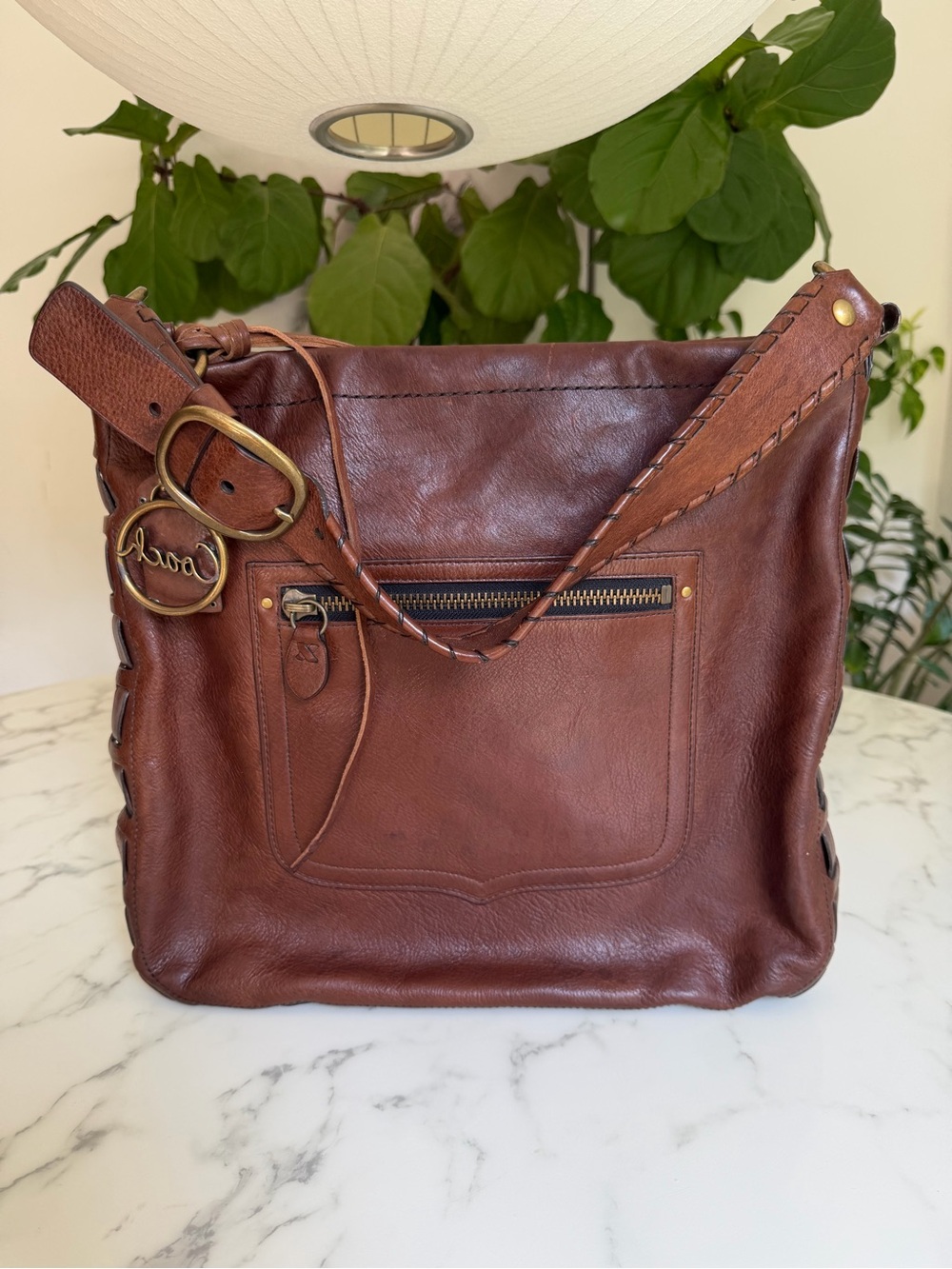 Coach Vintage 65th Anniversary Legacy Thompson XL Slim Hobo Whiskey Brown 11374